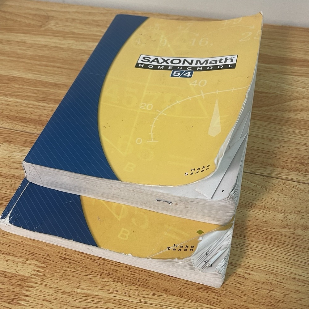 Saxon Math 5/4 Homeschool Textbook and Solutions Manual Bundle